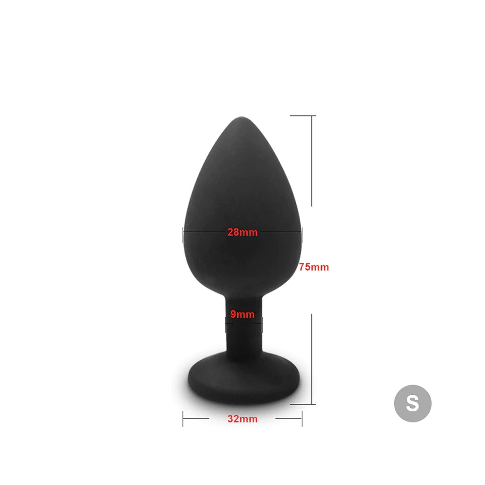Soft Silicone Anal Butt Plug / Prostate Massager / Mini Erotic Bullet Vibrator for Women and Men - EVE's SECRETS