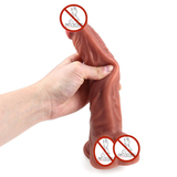 Weicher Silikondildo mit echtem Hautgefühl / Sexspielzeug, großer realistischer Penis für Erwachsene 