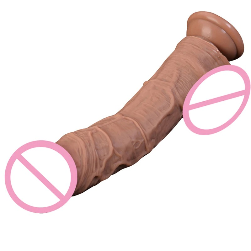 Soft Silicone Realistic Big Dildo / Artificial Penis with Suction Cup - EVE's SECRETS
