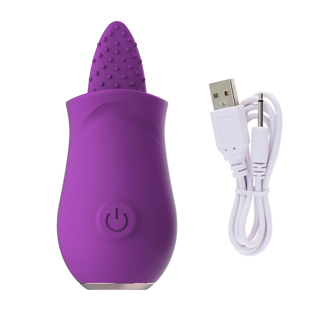 Soft Vibrator Tongue Licking / Mini Clitoral Stimulator for Women / Adult G-Spot Masturbator - EVE's SECRETS