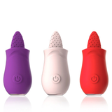Soft Vibrator Tongue Licking / Mini Clitoral Stimulator for Women / Adult G-Spot Masturbator