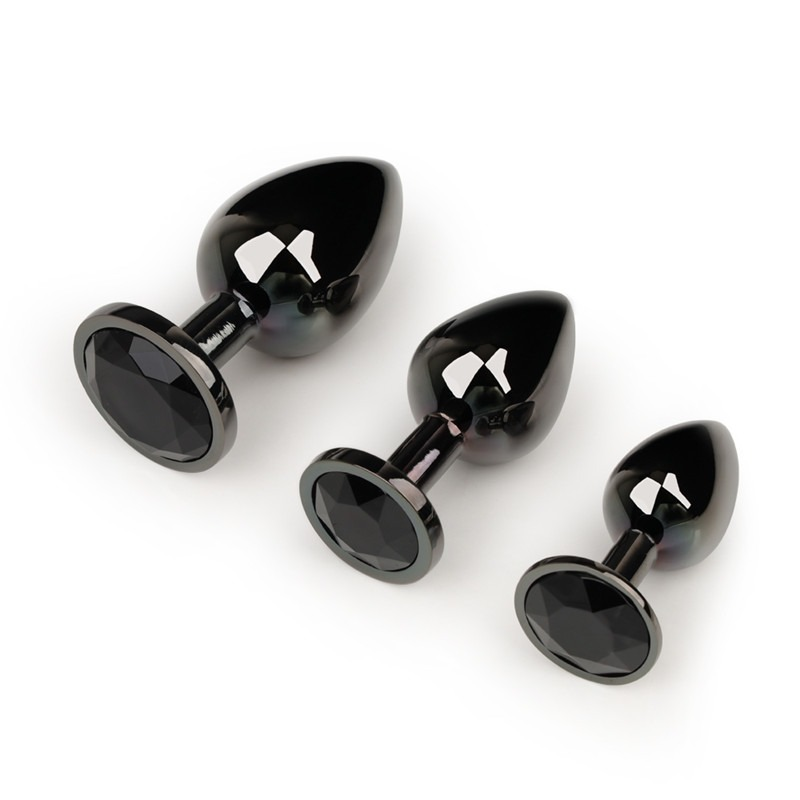 Stainless Steel Anal Plugs with Multicolor Glass Decoration / Sex Toys for Women and Men - EVE's SECRETS