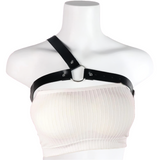 Female PU Leather Shoulder Harness / Women's Body Straps Lingerie Accessories
