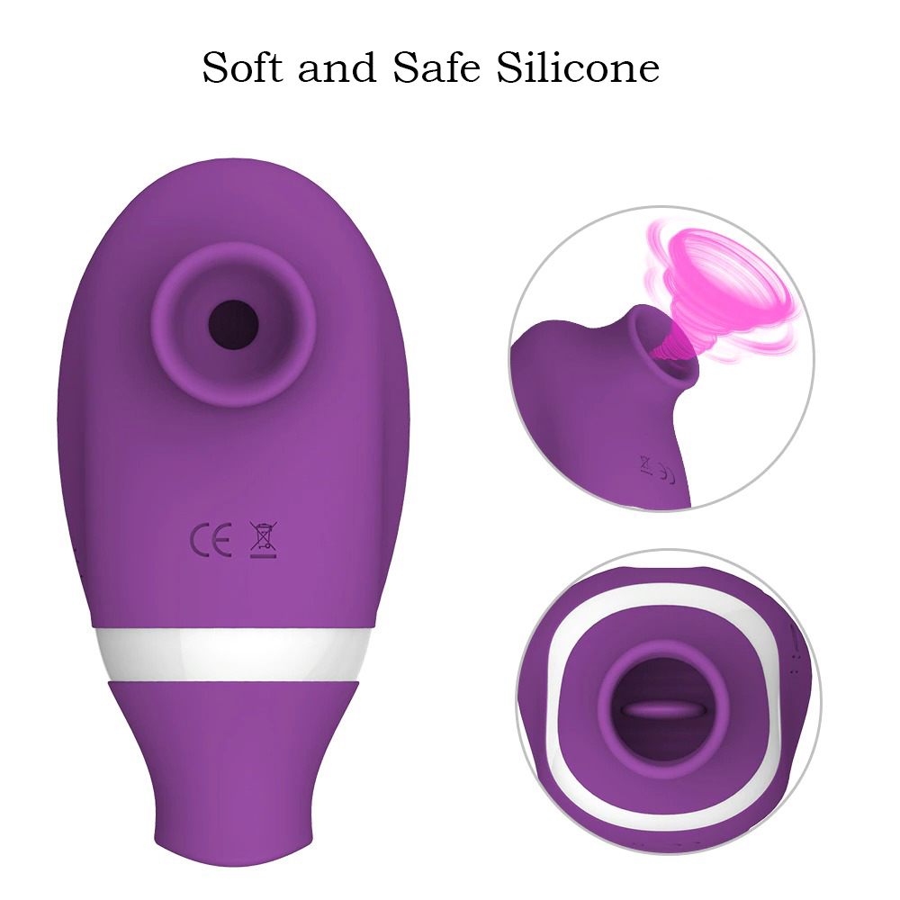 Sucking and Licking Vibrator / Clitoris Suction Stimulator / Oral Sex Toy - EVE's SECRETS