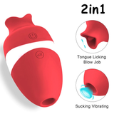 Sucking Vibrator for Women / Adult Clitoris Stimulator / Female Sex Toy Oral Tongue - EVE's SECRETS