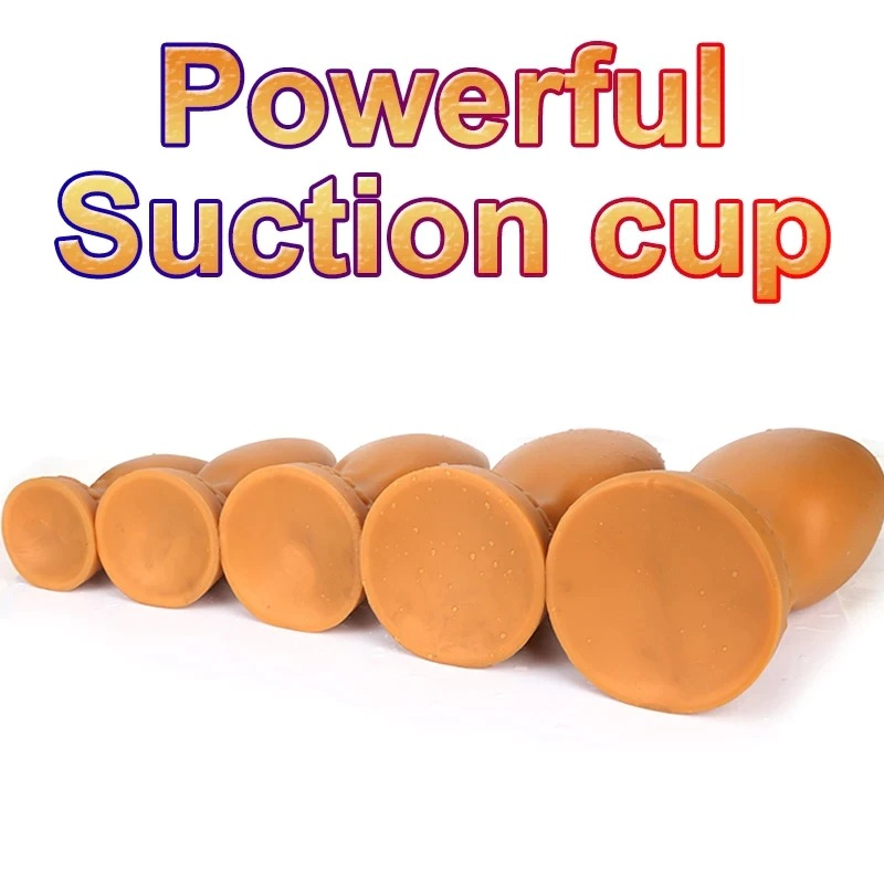 Super Huge Anal Plugs With Suction Cup / Big Soft Anus Expande Toys For Men And Women - EVE's SECRETS