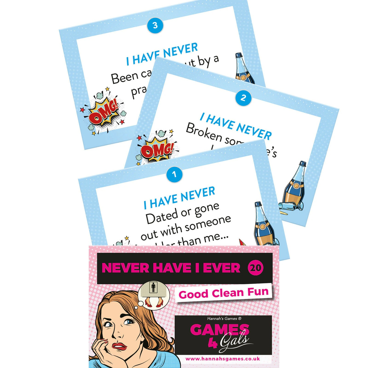 "Never Have I Ever" Fun Game for Adults / Board Game for Parties - EVE's SECRETS