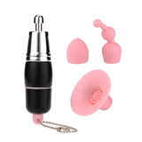 Stimulateur Anal 3-en-1 Clit Nipple / Vibromasseurs Multifonctionnels / Sextoys pour Femme 