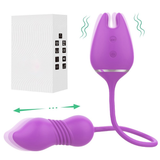 Thrusting 9 Speed Vibrator for Women / Nipple Clip and Clitoris Stimulation / Female Sex Toys - EVE's SECRETS