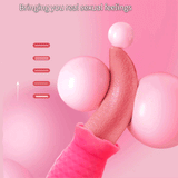 Tongue G-Spot Vibrator / Women's Clitoral Massager / Female Realistic Design Sex Toys - EVE's SECRETS