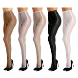 Ultra Shiny Sexy Stockings / Full Footed Tights Silky Sheer Pantyhose - EVE's SECRETS