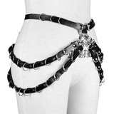 Unique Body Harness For Women / BDSM PU Leather Black Belts / Sexy Bondage Garter Belt - EVE's SECRETS