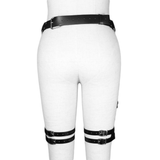 Unique Fetish Accessories for Ladies / Women PU Leather Body Harness / Bondage Garter Belt for Legs - EVE's SECRETS