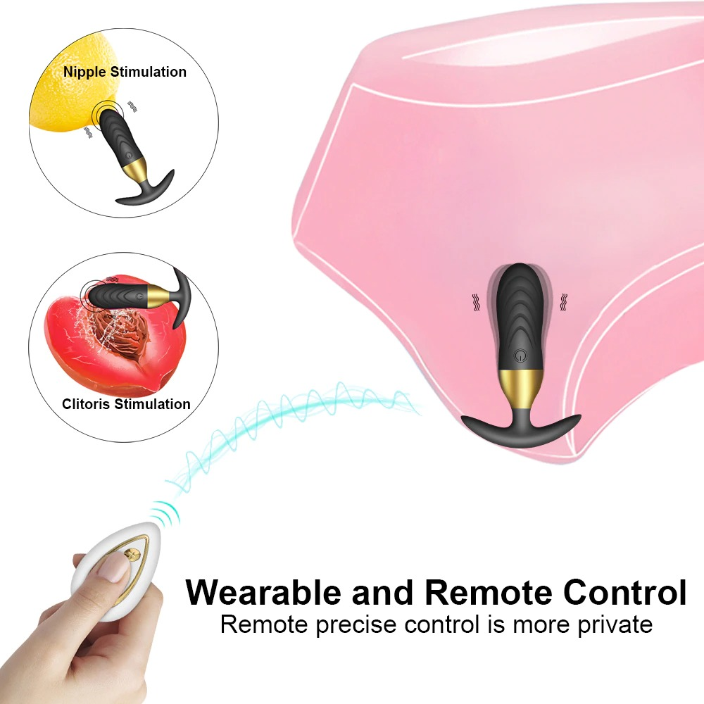 Unisex Anal Plug Vibrator / Adult Remote Control Butt Plug / Anal Dildo Toy - EVE's SECRETS