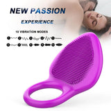 USB Charging Cock Ring Vibrator / 10 Vibration Modes Penis Massager / Sex Toys for Men and Couples - EVE's SECRETS