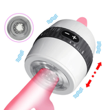 Tasse de masturbation masculine rechargeable par USB / Stimulateur de gland pour hommes / Vibromasseur de pénis 