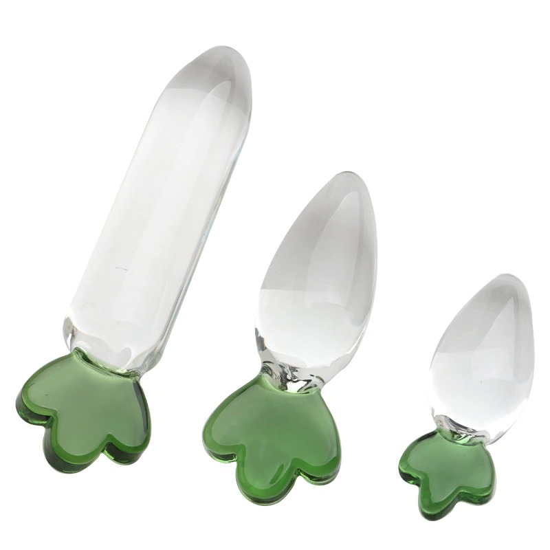Vegetable Style Anal Plug / Unisex Glass Sex Toys For Vaginal And Prostate Masturbation - EVE's SECRETS