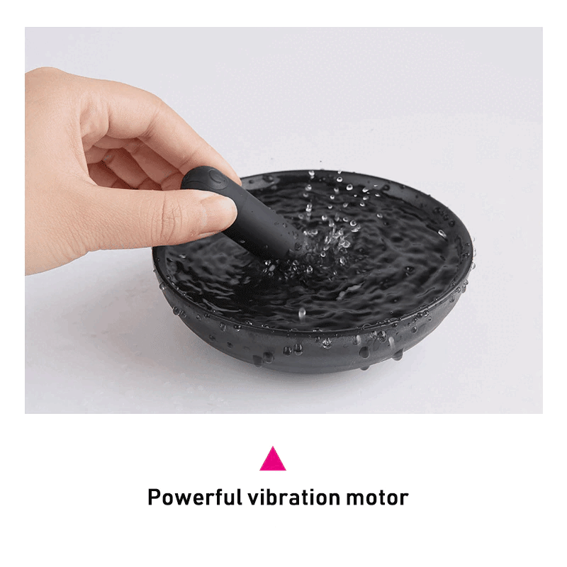 Black Vibrating Anal Plug / Silicone Butt Stimulator with Bullet Vibrator / Adult Sex Toys - EVE's SECRETS