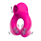 Vibrierende Penisringe mit Leck- und Saugmöglichkeit / Sexspielzeug für Paare 