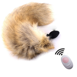 Vibrating Fox Tail with Wireless Remote / Anal Plug Vibratorfor Women / Adult Silicone Sex Toy - EVE's SECRETS