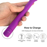 Waterproof G-Spot Vibrators For Woman / Vaginal USB Charge Silicone Clitoris Stimulator - EVE's SECRETS