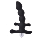 Masseur de prostate étanche/jouets sexuels anaux unisexes noirs/vibrateur de points G féminins 