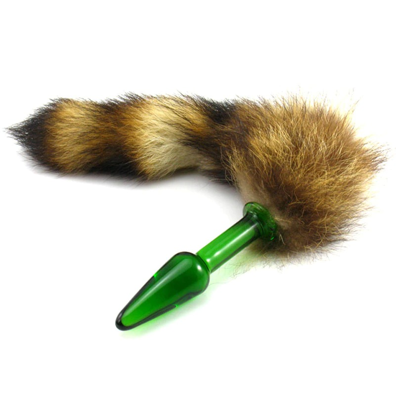 Wild Fox Tail Glass Anal Plug / Female Anal Sex Toy for Adult - EVE's SECRETS