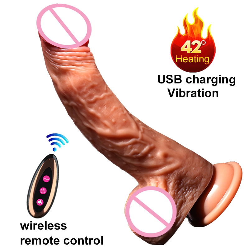 Wireless Realistic Vibrating Dildo For Women / Silicone Big Huge Penis / Electric Sex Toy - EVE's SECRETS