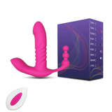 Gode ​​de poussée automatique à distance sans fil / Vibromasseur stimulateur de clitoris point G pour femmes 
