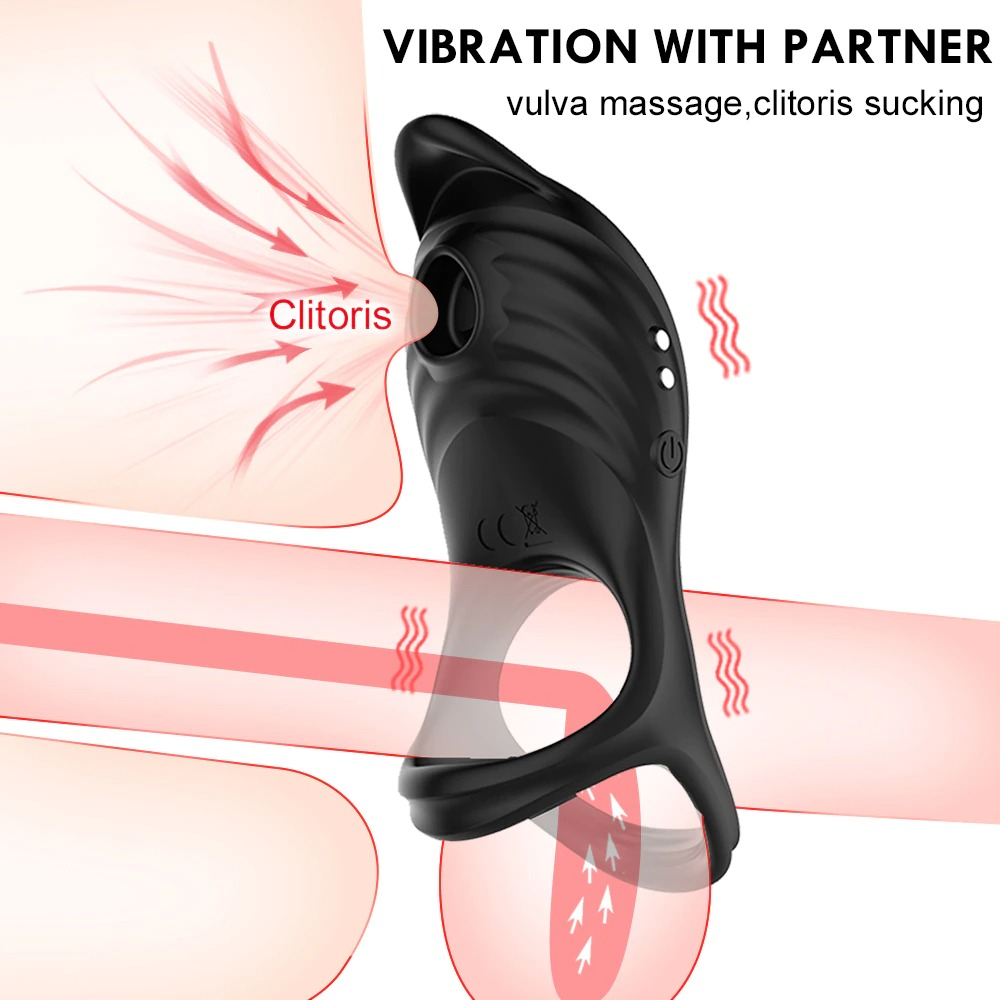 Wireless Remote Control Cockring Vibrator / Comfortable Male Triple Penis Ring / Adult Sex Toys - EVE's SECRETS