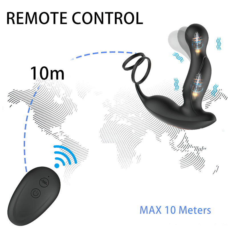 Wireless Remote Control Male Prostate Massager / Anal Plug Vibrator For Men / Silicone Butt Plug - EVE's SECRETS