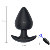 Wireless Remote Controlled Anal Plug Vibrator / Butt Vibrators in Three Sizes - EVE's SECRETS
