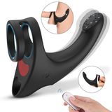Wireless Remote Penis and Perineum Massager with Cосk Rings / G-Spot Vibrator / Prostate Stimulator