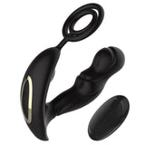 Wireless Remote Prostate Massager with Cock Rings / Waterproof Silicone Anal Vibrator