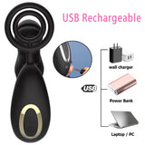 Wireless Remote Prostate Massager with Cock Rings / Silicone Anal Vibrator / Waterproof Butt Plug - EVE's SECRETS