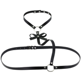 Women Beach Collar Choker / Body Leather Harness / Bondage Style Accessory - EVE's SECRETS