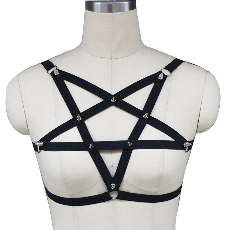 Women Bra Body Bondage Pentagram Harness / Mystery Style Accessories - EVE's SECRETS