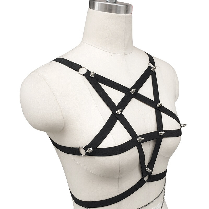 Women Bra Body Bondage Pentagram Harness / Mystery Style Accessories - EVE's SECRETS