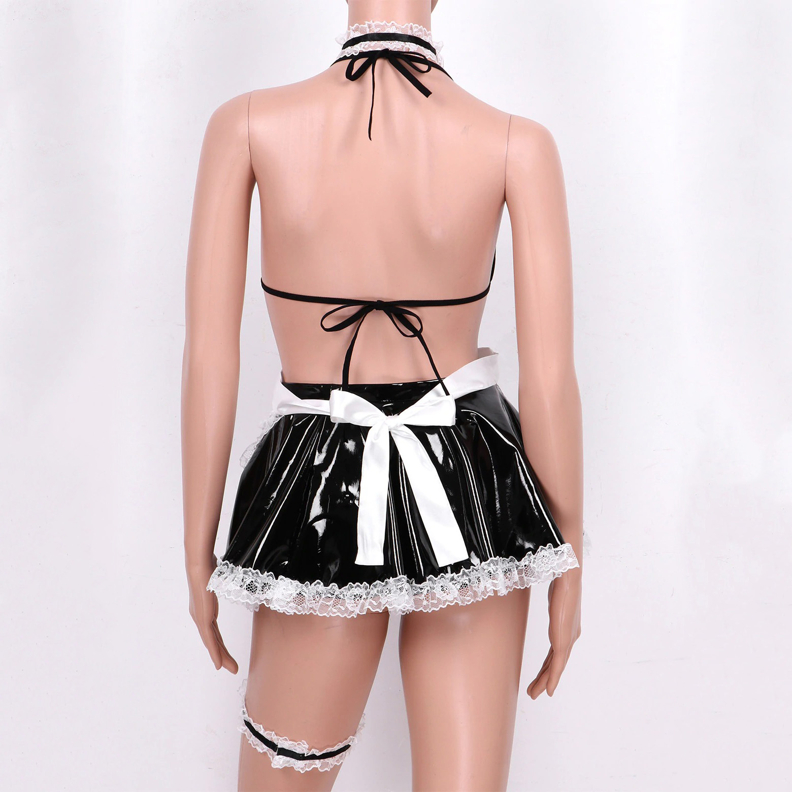 Women Fancy Cosplay Maid Dress / Sexy Exotic Halloween Costume / Bra Top With Skirt And G-Strings - EVE's SECRETS