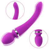 Women's Double-Ended Wand Massager with G-Spot Stimulation Function / Female Vibrating Sex Toys