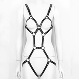 Women Leather Body Harness / Sexy Bondage Bra Suspenders Garter - EVE's SECRETS