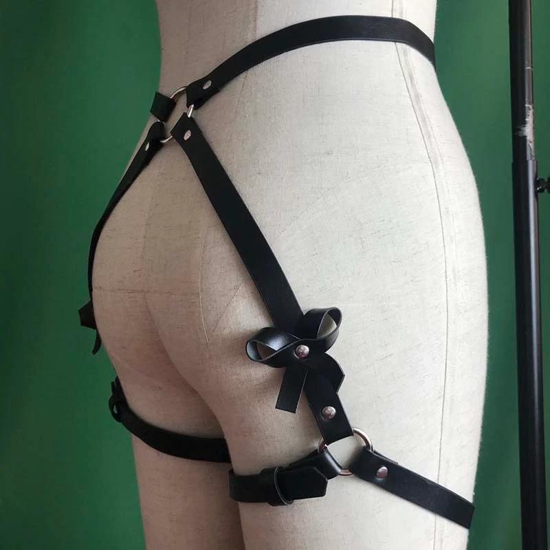 Women Lingerie Sexy Suspender Garters Belts / Leather Leg Garter BDSM Body Harness Belt - EVE's SECRETS