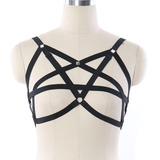 Women Sexy Lingerie Bondage Pentagram Harness / Cosplay Bra Body Harness