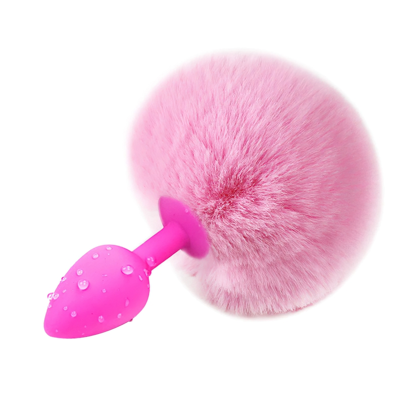 Women's Anal Plug With Fluffy Rabbit Tail / Erotic Anus Masturbator / Sex Toy For Adults - EVE's SECRETS