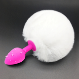 Women's Anal Plug With Fluffy Rabbit Tail / Erotic Anus Masturbator / Sex Toy For Adults - EVE's SECRETS