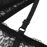 Women's Black Open Cup Bras / Sexy Lace Wire-Free Unlined Lingerie - EVE's SECRETS