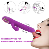 Women's Clitoral Massager / Purple Female Rabbit Vibrator / Silicone Sex Toys For Masturbation - EVE's SECRETS