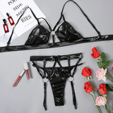 Women's Cut Out Black Bra Underwear / Female Sexy Garters Lingerie Apparel - EVE's SECRETS