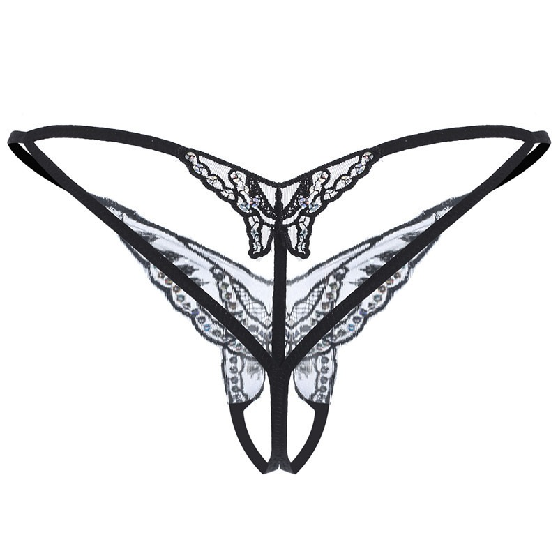 Women's Erotic Butterfly Panties / Low-Waist Strappy Thong Panty / Ladies' Sexy Underwear - EVE's SECRETS