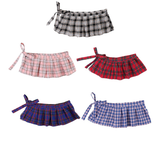 Women's Erotic Lace-up Skirt / Sexy Schoolgirl's Mini Skirt with Ruffle - EVE's SECRETS